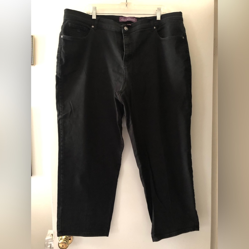 Gloria Vanderbilt Black Amanda Jeans Petite Size 22w